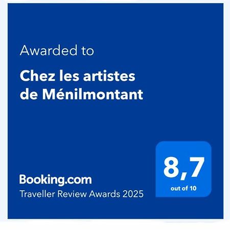 Chez Les Artistes De Menilmontant Apartamento Paris Exterior foto